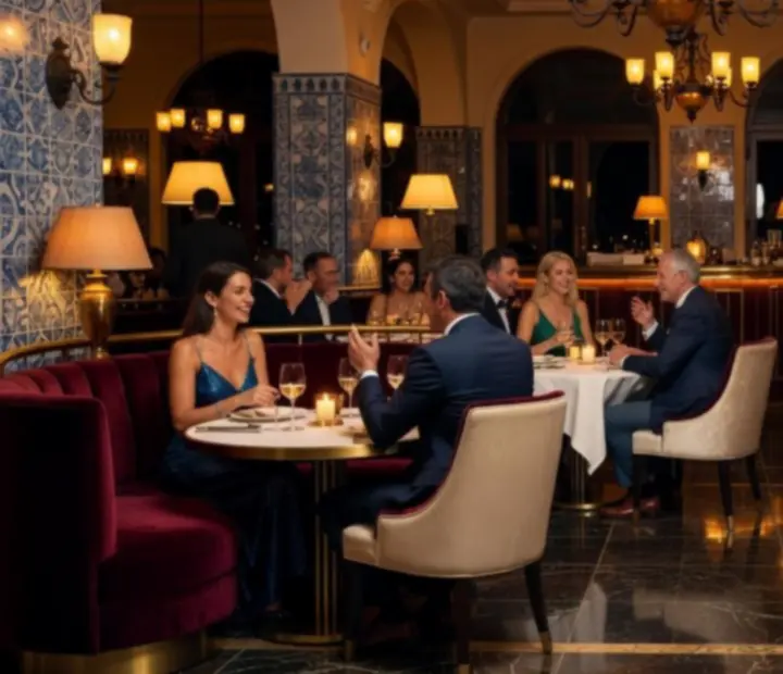 Večernja casino atmosfera u AtelSea restoranu uz more