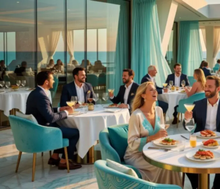 AtelSea casino restoran uz more s večernjom atmosferom